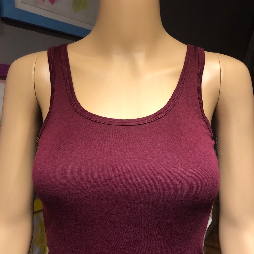 A New Day Burgundy Small Tank Top NWT